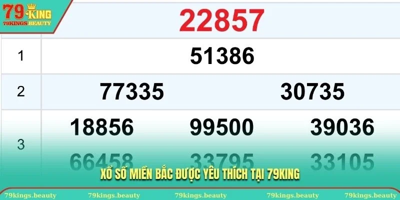 Xổ số miền Bắc được yêu thích tại 79KING